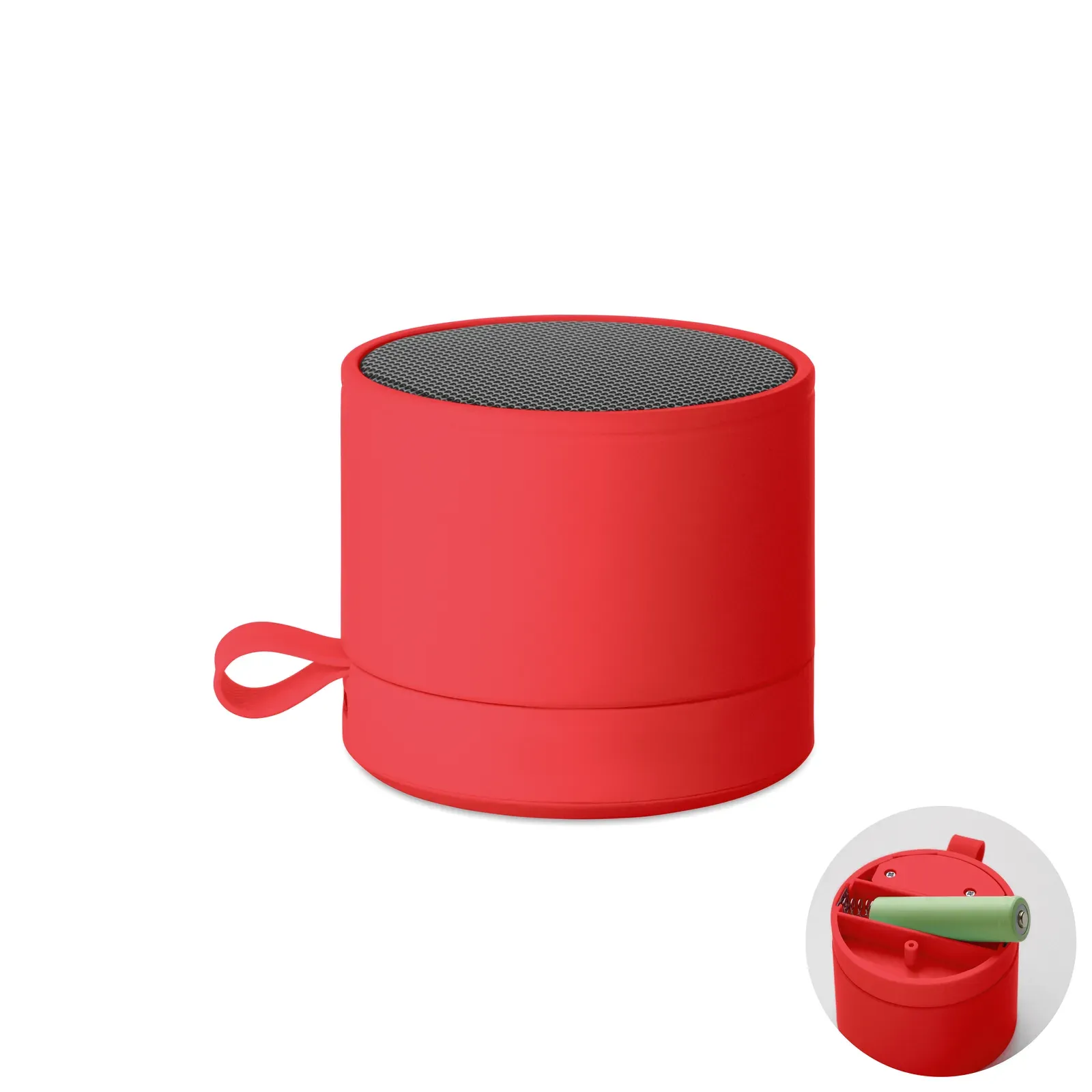 Recar Wireless 5.1 Speaker – Metal Body with Rubber Finish, 3W Sound — Red