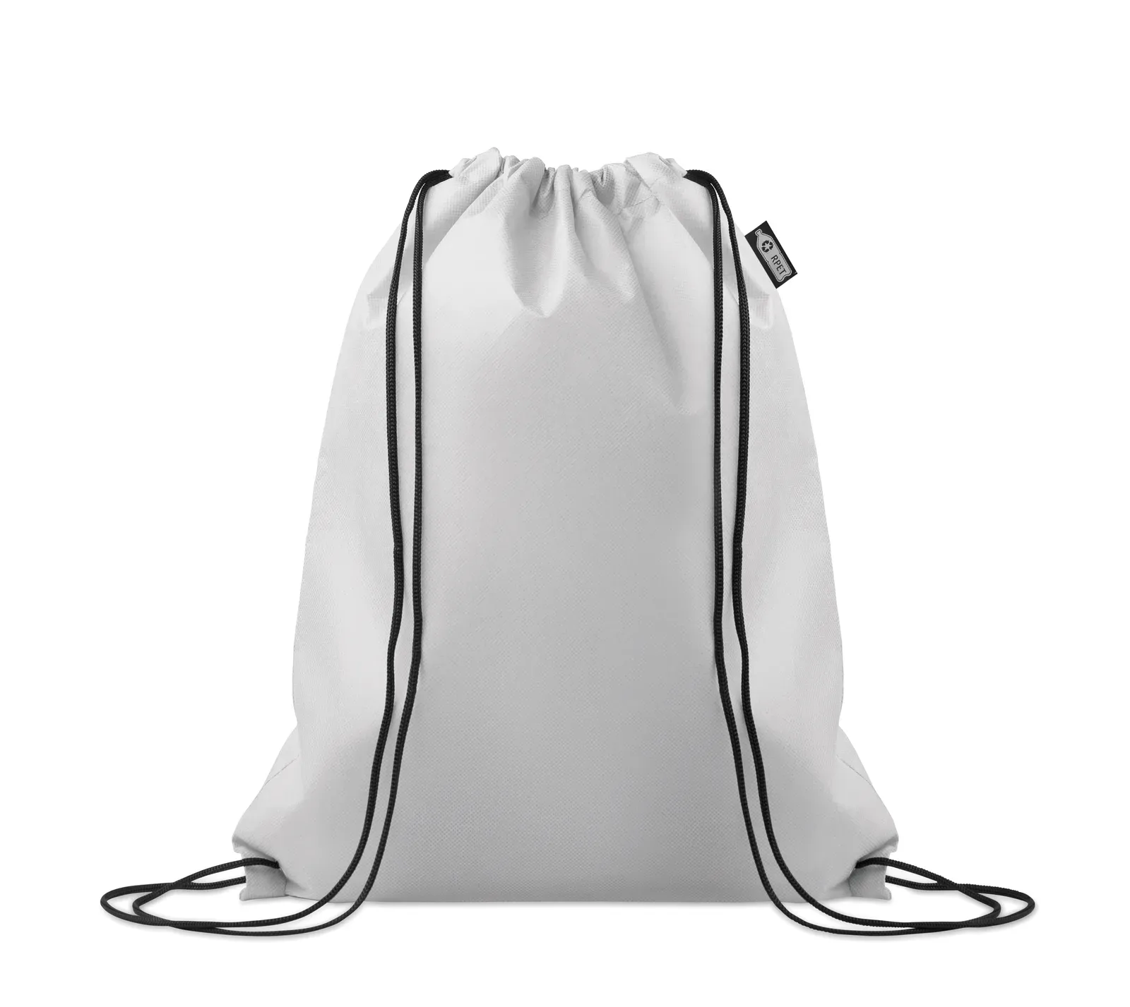 RPET Drawstring Bag Daffy RPET with 80 Gr/M² 33.5X42 cm MO2809 — White