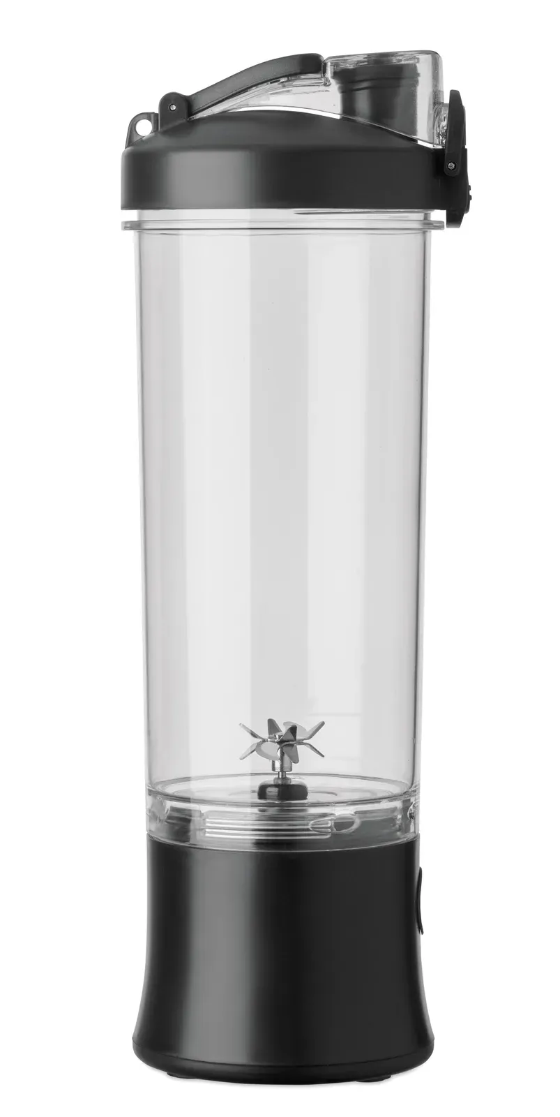 Mixie – Portable Blender Cup in PCTG with PP Lid, Extra Drink Lid and Carry Loop; Features 18000 Rpm Motor — Black