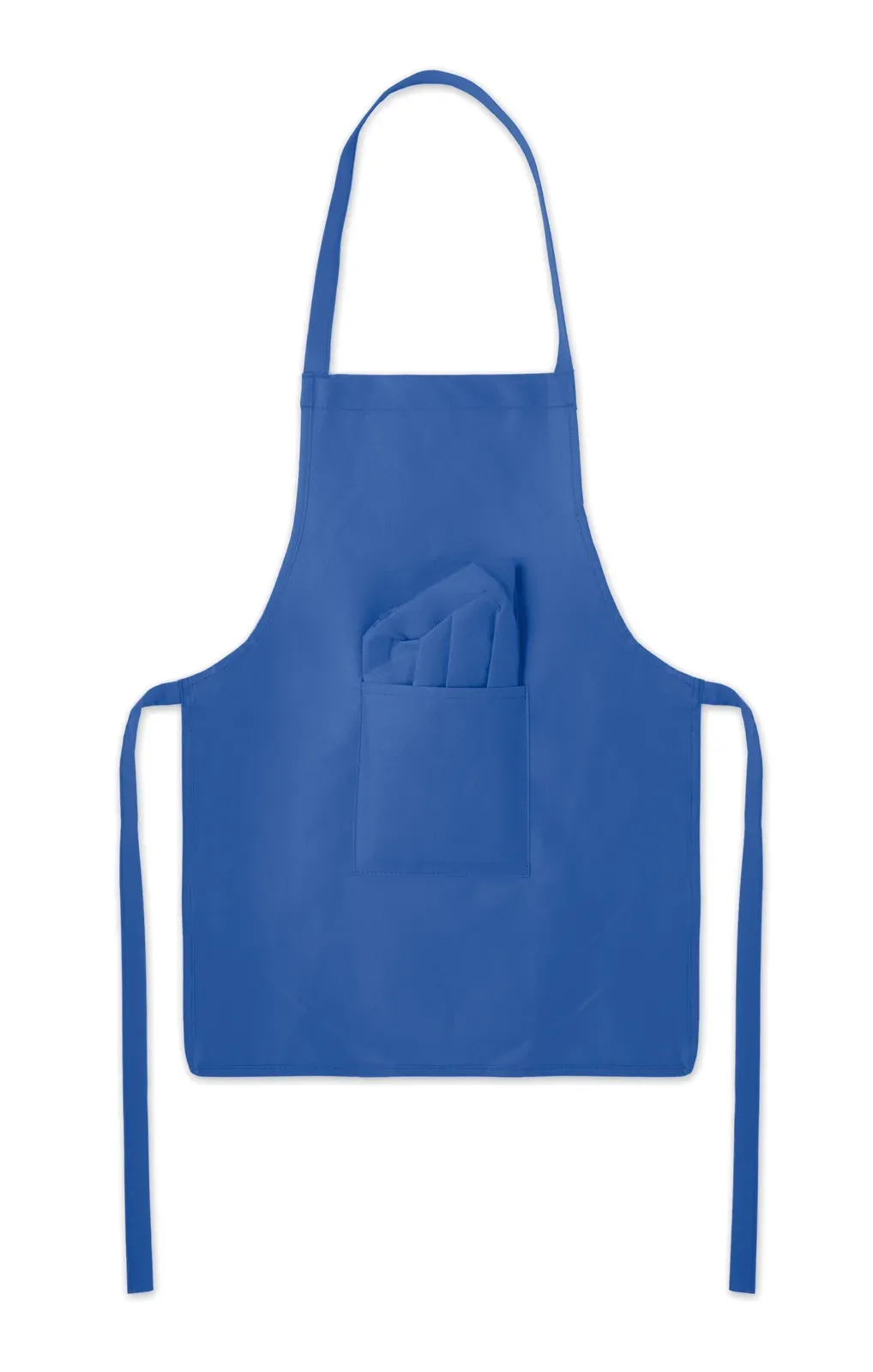 Kid Chef – Kids chef's Hat and Apron Set in RPET Non-Woven — Royal Blue