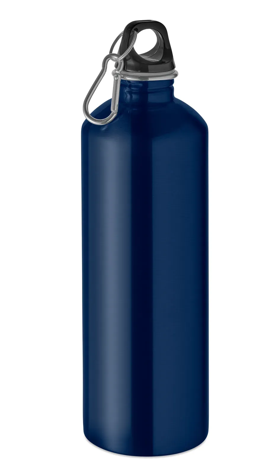 Re-One Moss – Single Wall Bottle (90% Recycled Stainless Steel and 10% Stainless Steel) with a PP Lid and Carabiner — French Navy