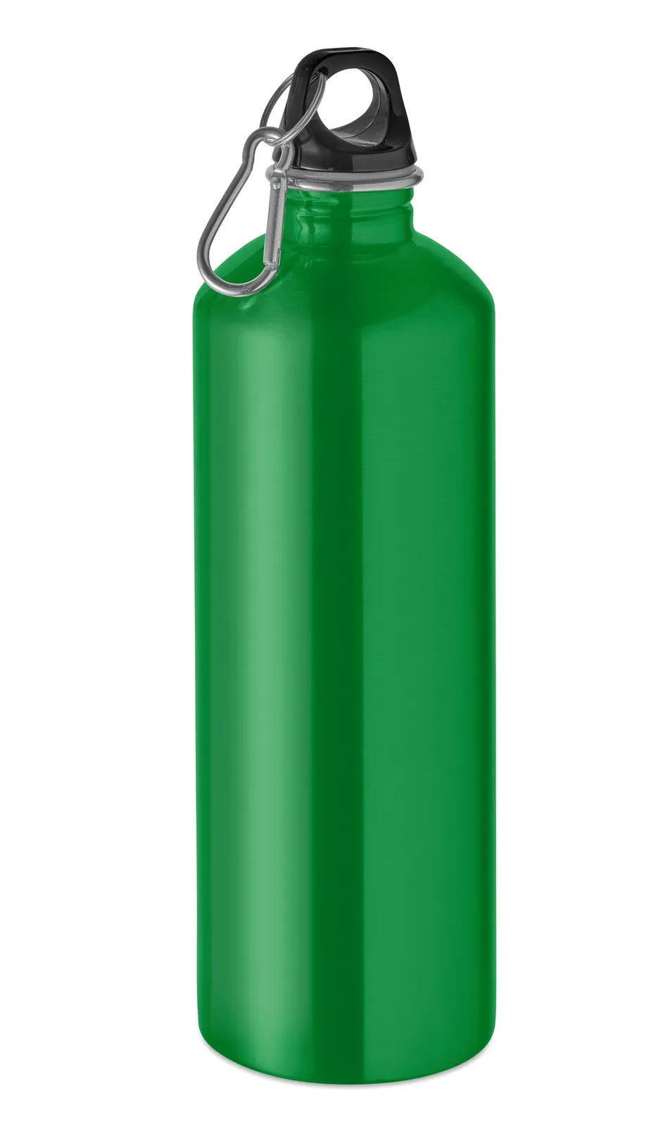 Re-One Moss – Single Wall Bottle (90% Recycled Stainless Steel and 10% Stainless Steel) with a PP Lid and Carabiner — Green