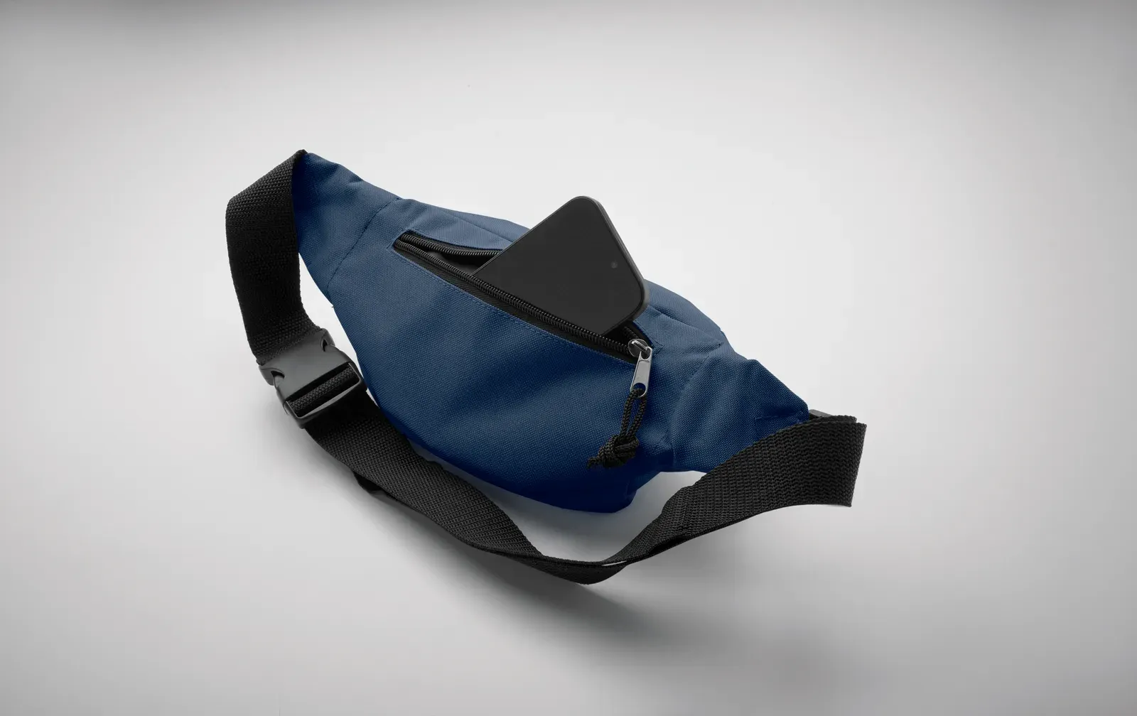 RPET Bag Hipla with Zippered Pocket 24X12X6 cm MO2835 Bag Bulk Orders — Blue