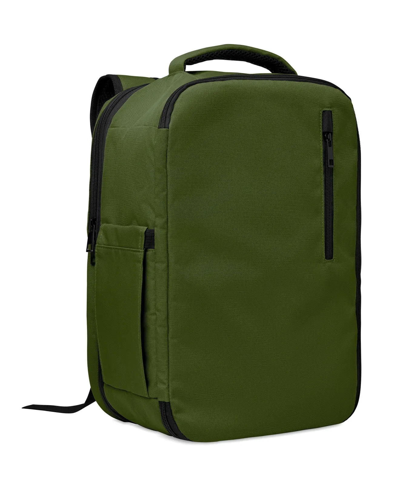 RPET Backpack Flysafe with 15 Inch Laptop Pocket 25X20X40 cm — Dark Green