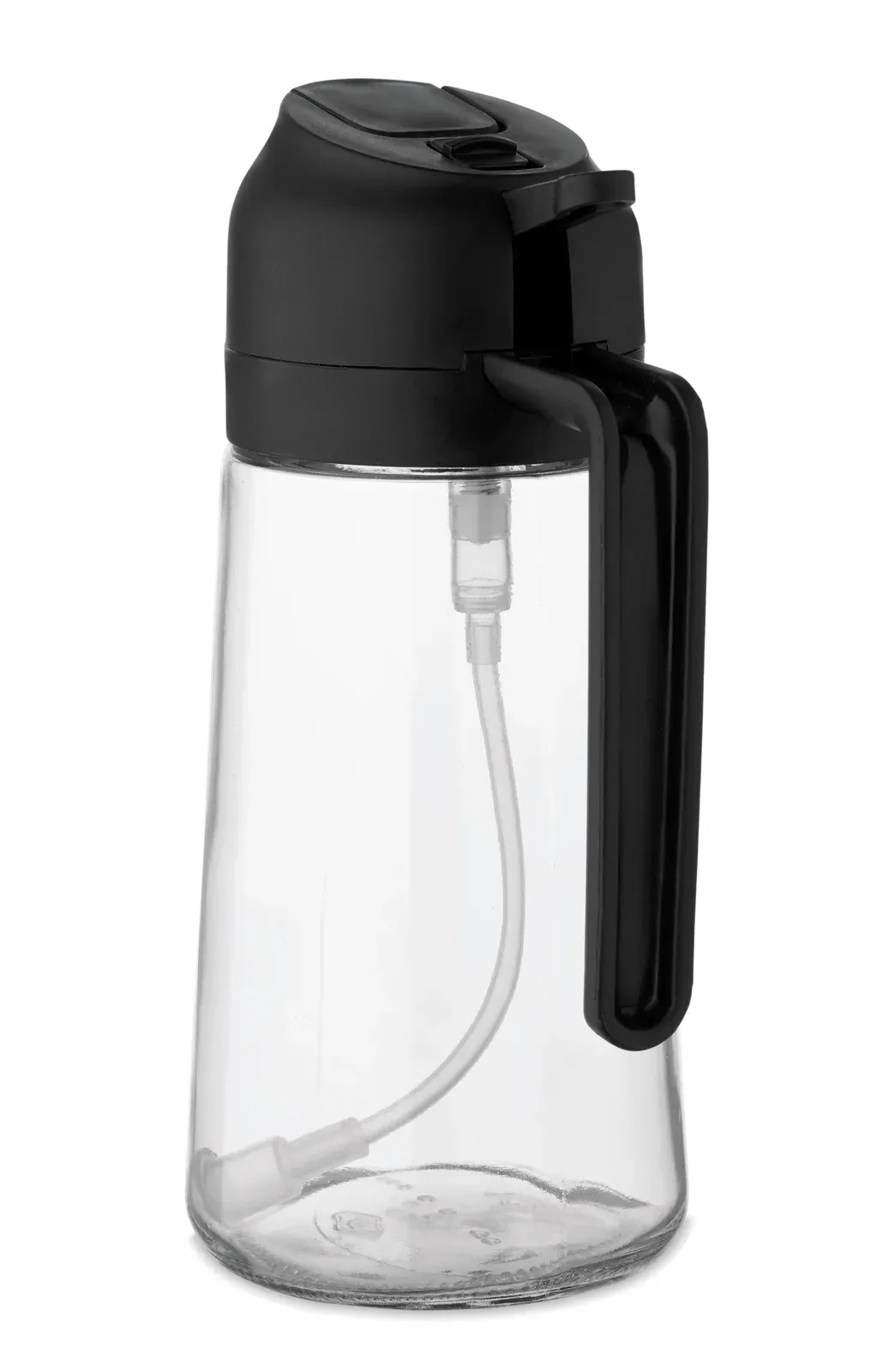 Dip – Borosilicate Glass Oil and Vinegar Bottle with Cork Stoppers — Black