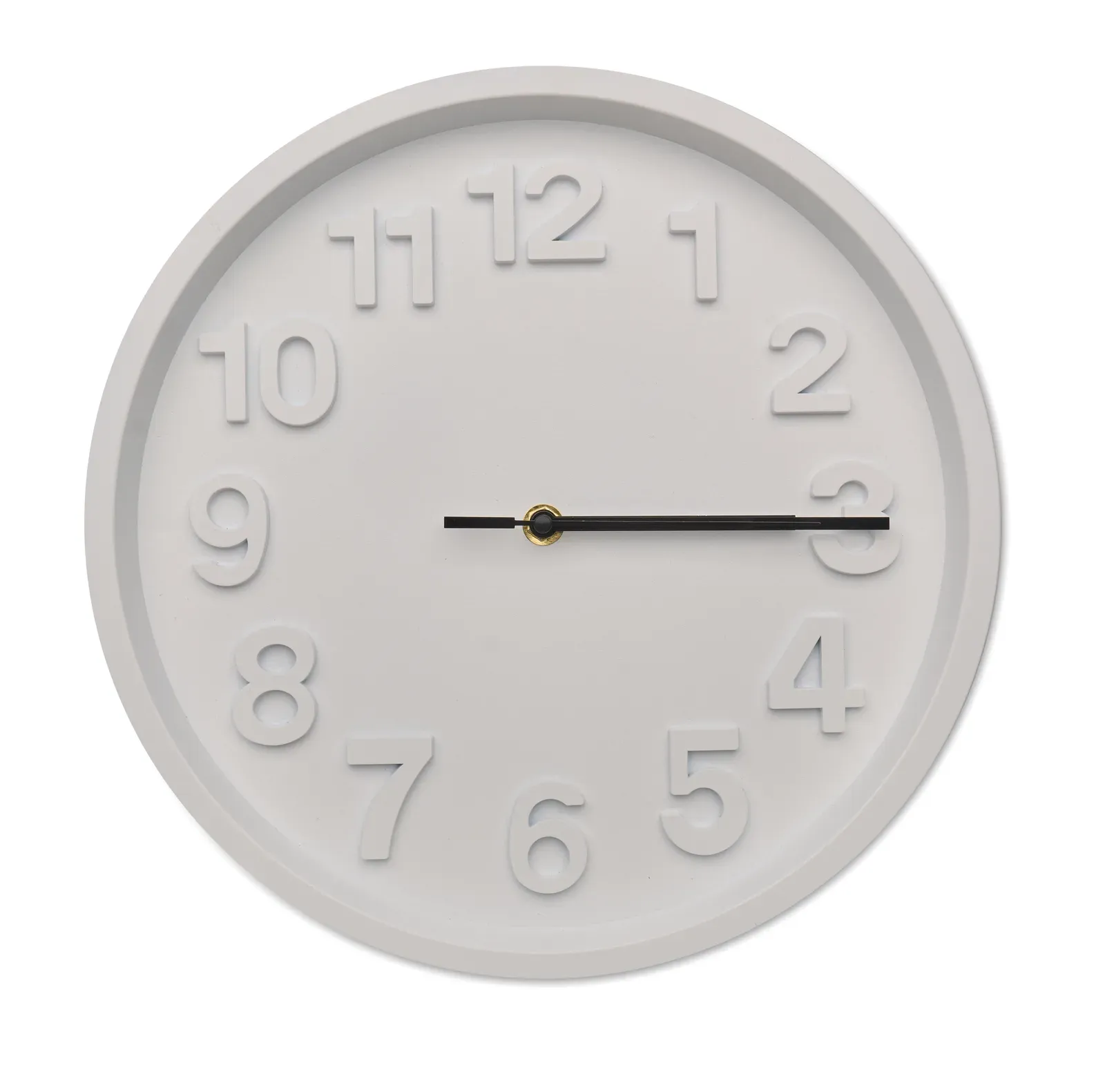 Muro Silent Wall Clock – Aluminium Hands — White