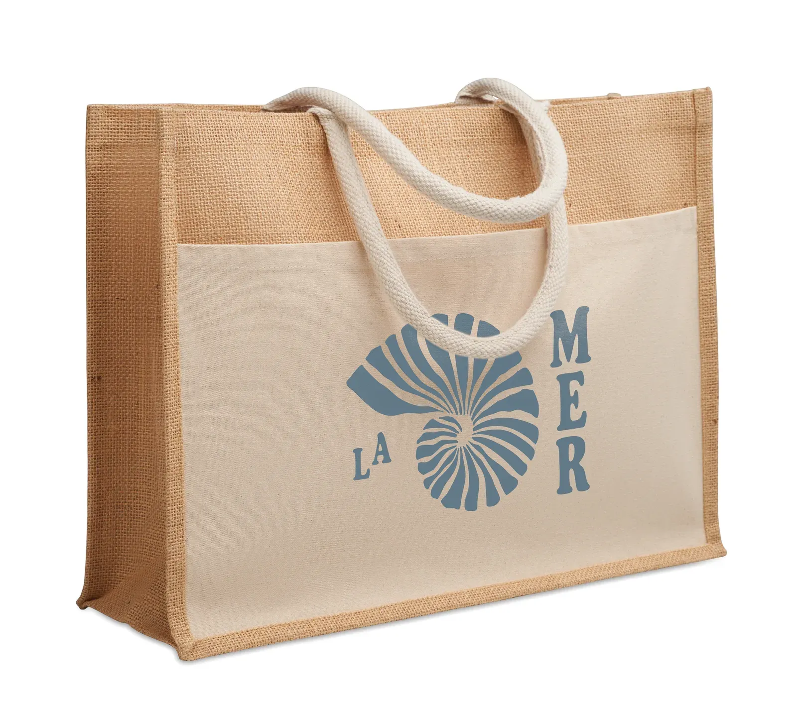 RPET Shopping Bag Baga with Short Handles 44.5X14X34 cm MO2858 — Beige