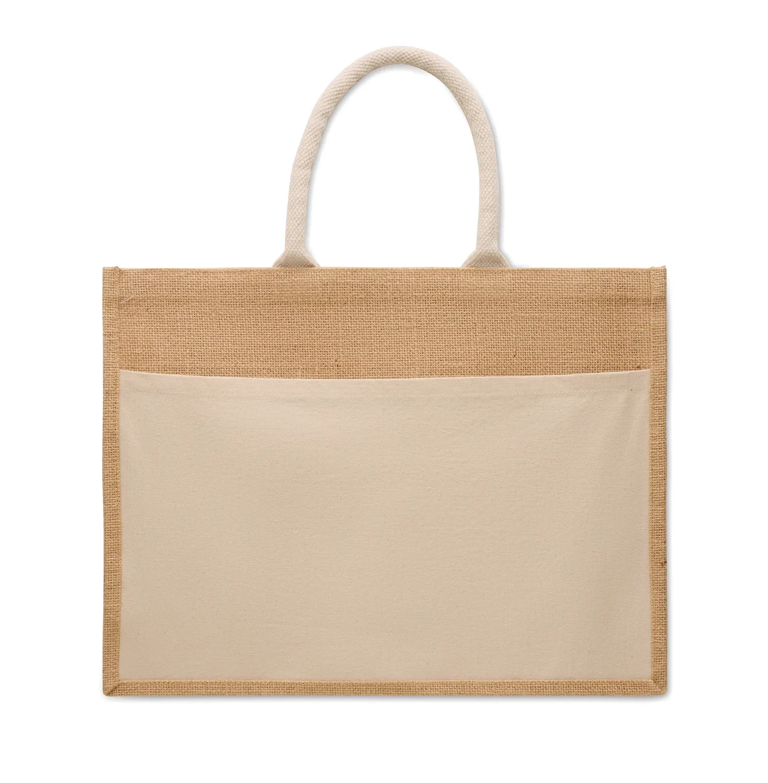 RPET Shopping Bag Baga with Short Handles 44.5X14X34 cm MO2858 — Beige