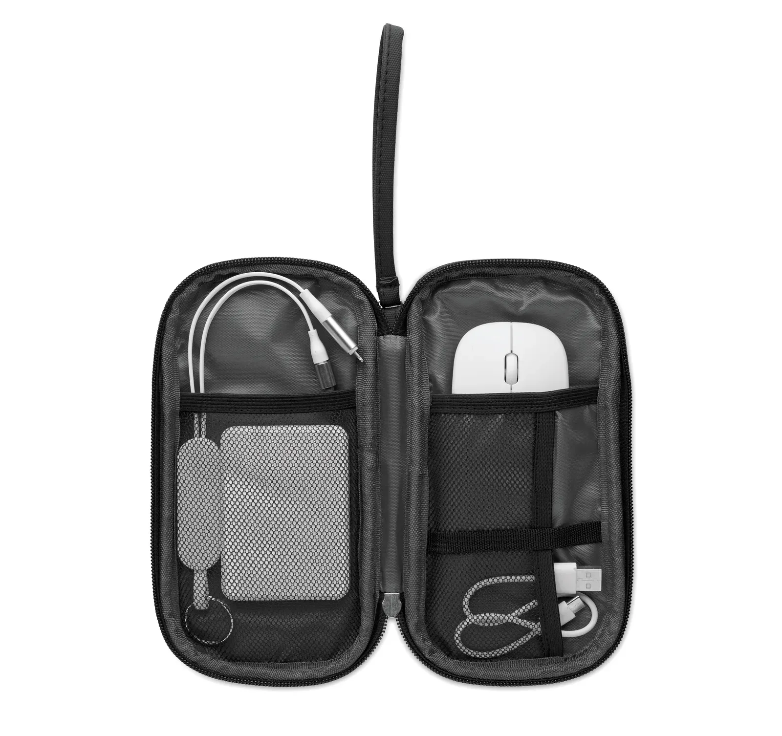 RPET Pouch Allthere with Water-Resistant Fabric 32X22 cm MO2859 — Black