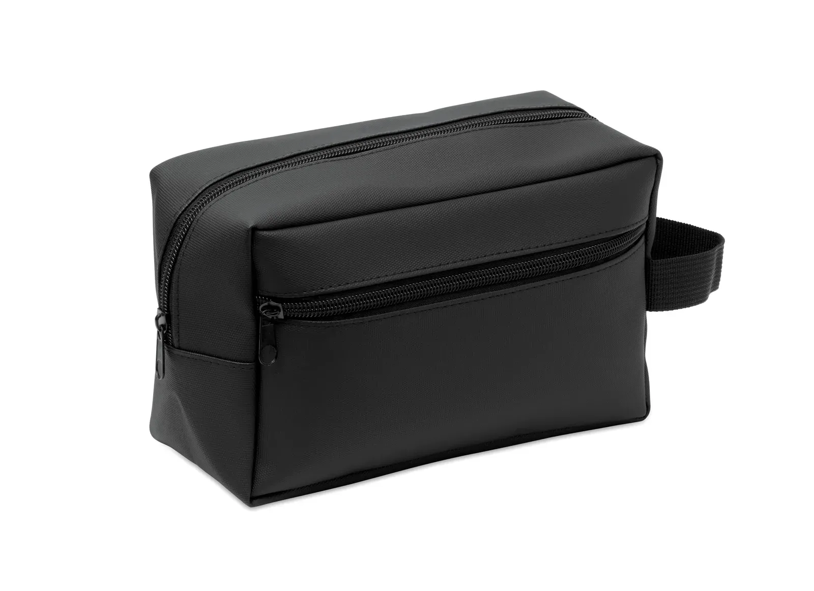 Doppkit RPET Toiletry Bag Mesh Pockets — Black
