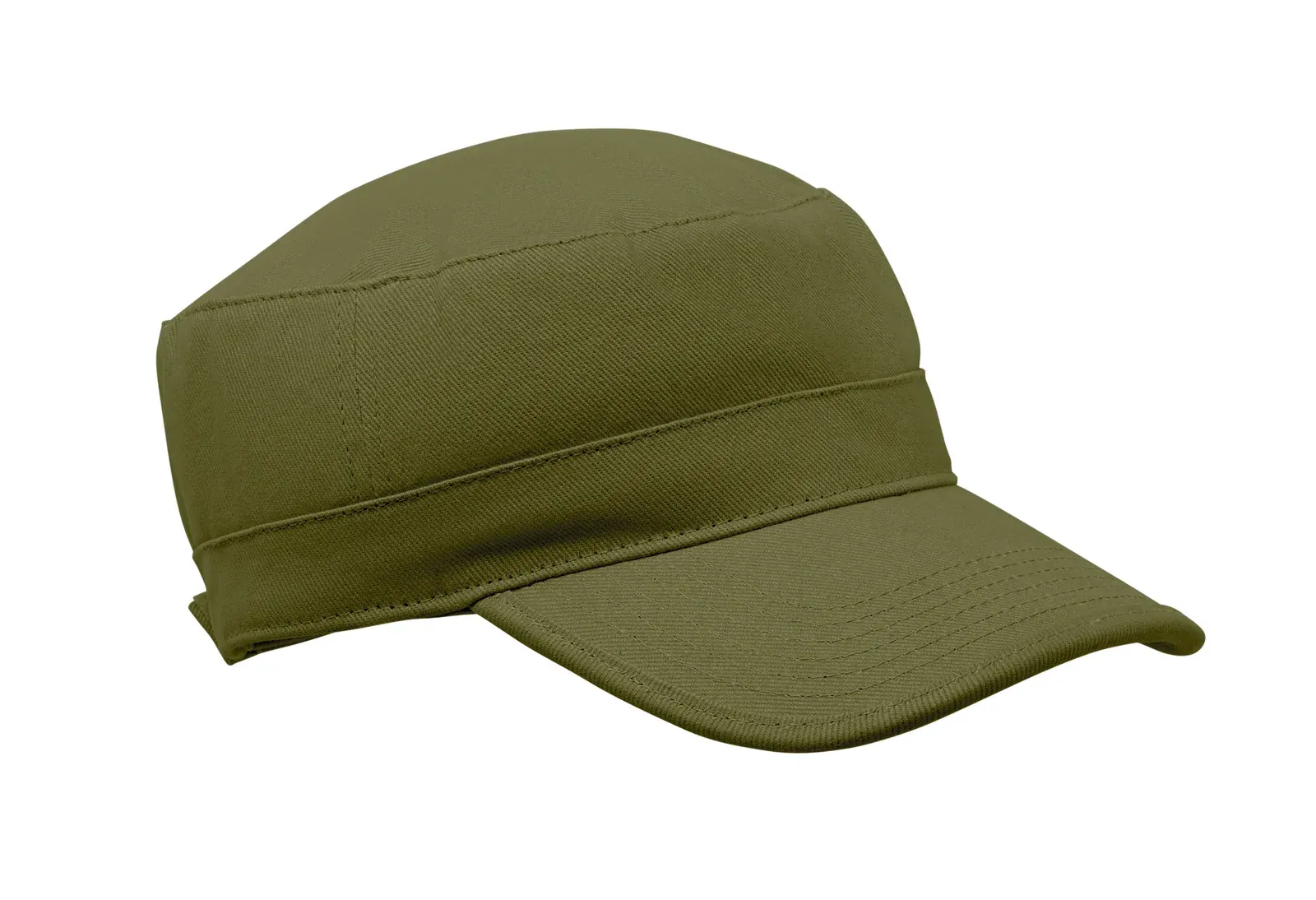 Field Military-Style Cotton Cap — Army Green