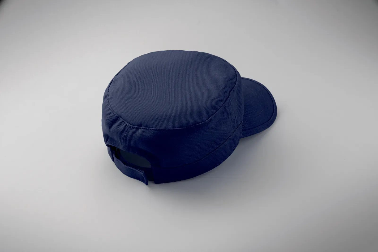 Field Military-Style Cotton Cap — Blue