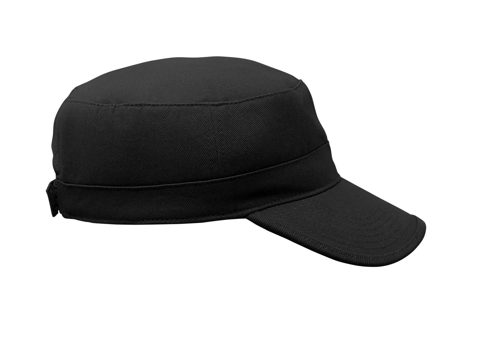 Field Military-Style Cotton Cap — Black