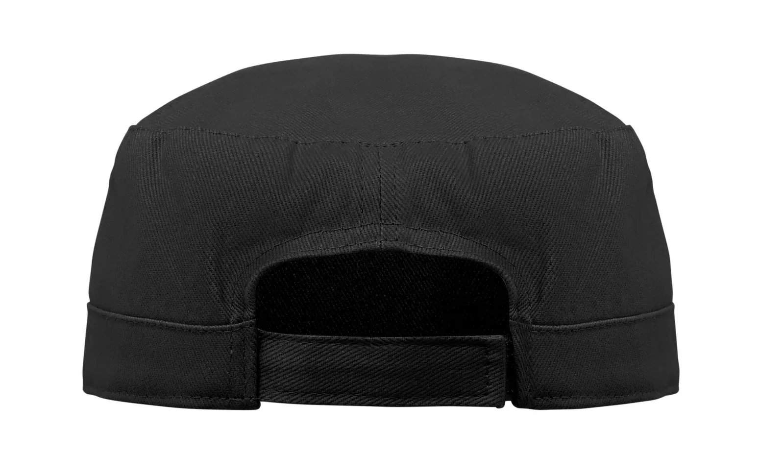 Field Military-Style Cotton Cap — Black