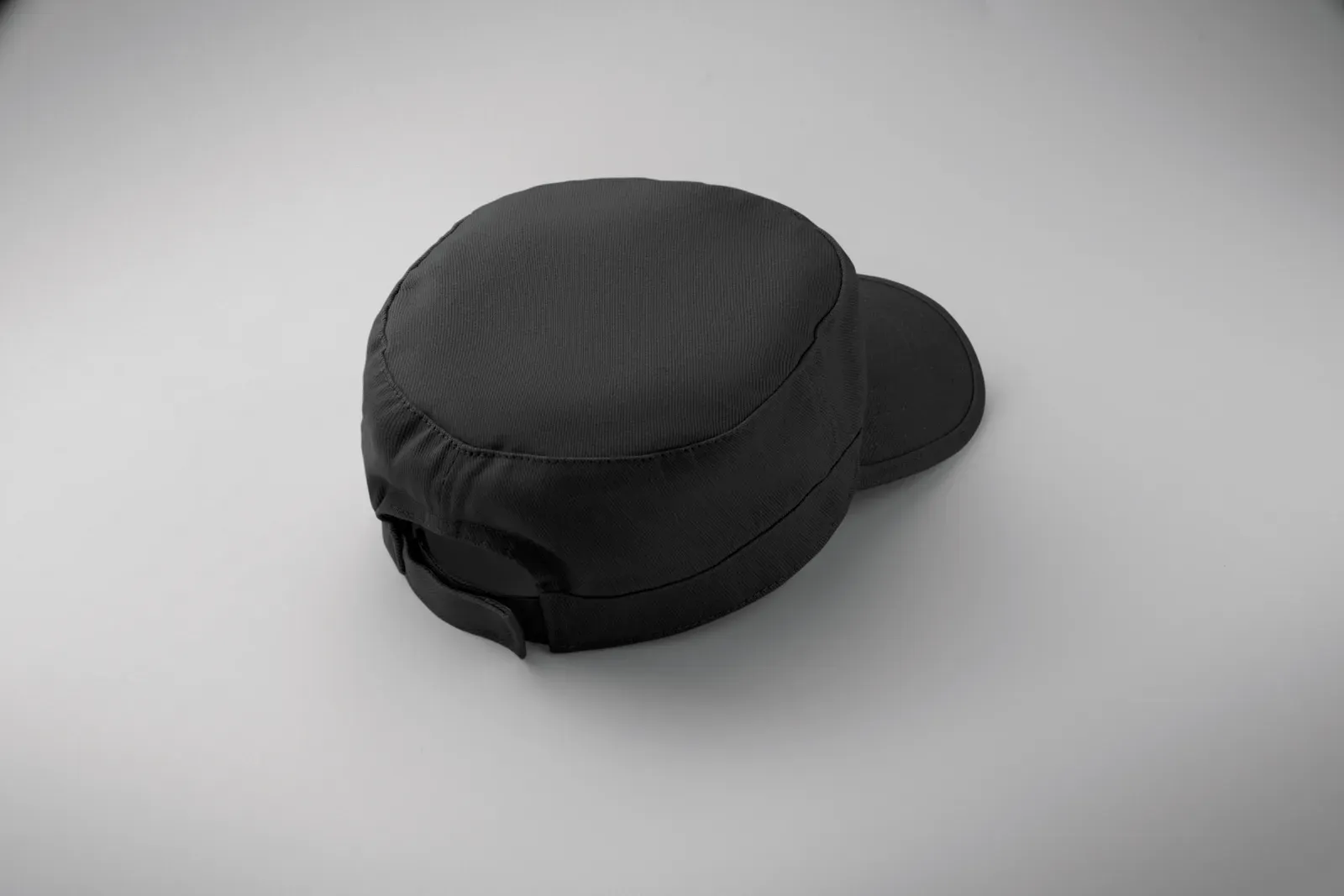 Field Military-Style Cotton Cap — Black
