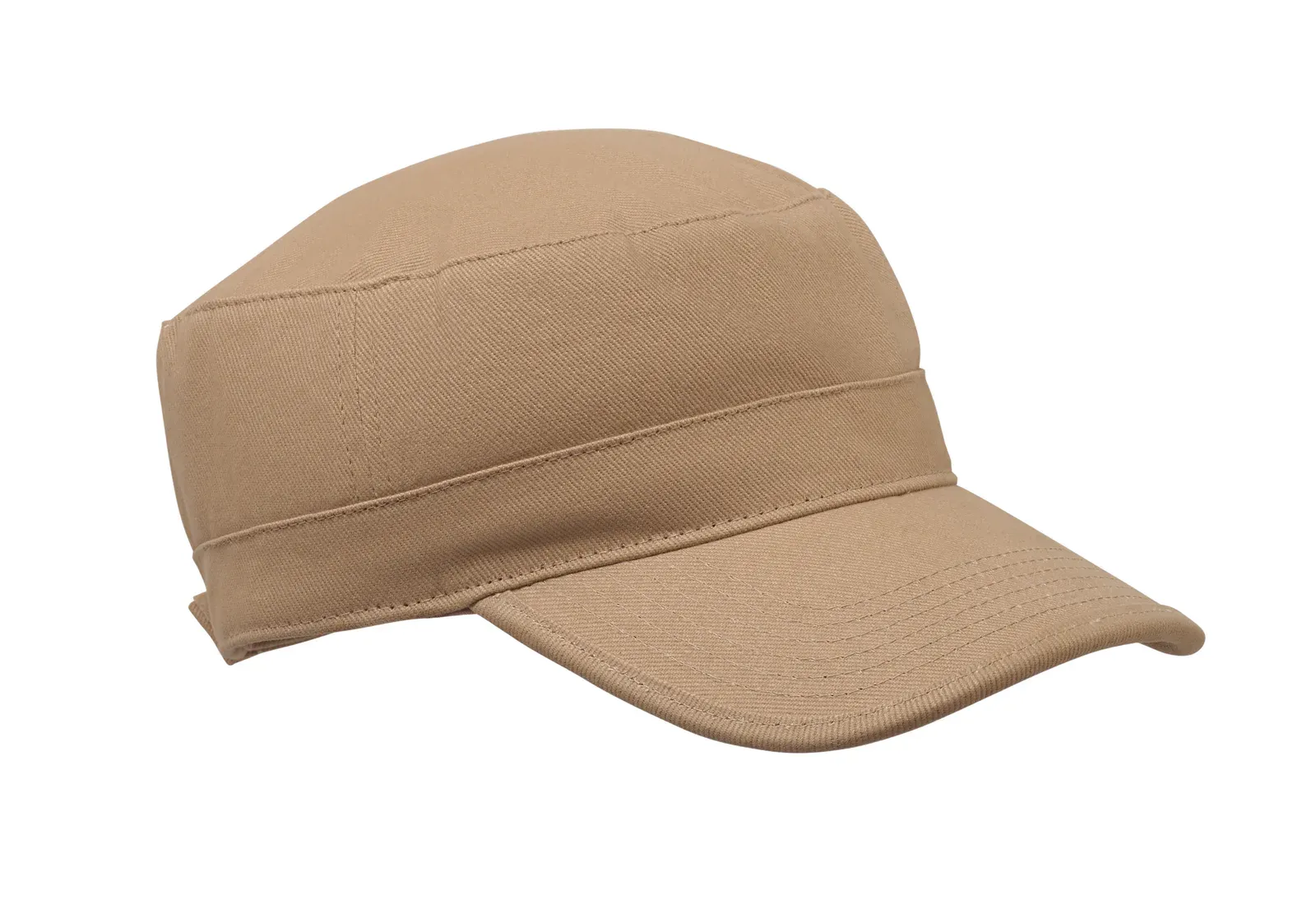 Field Military-Style Cotton Cap — Khaki