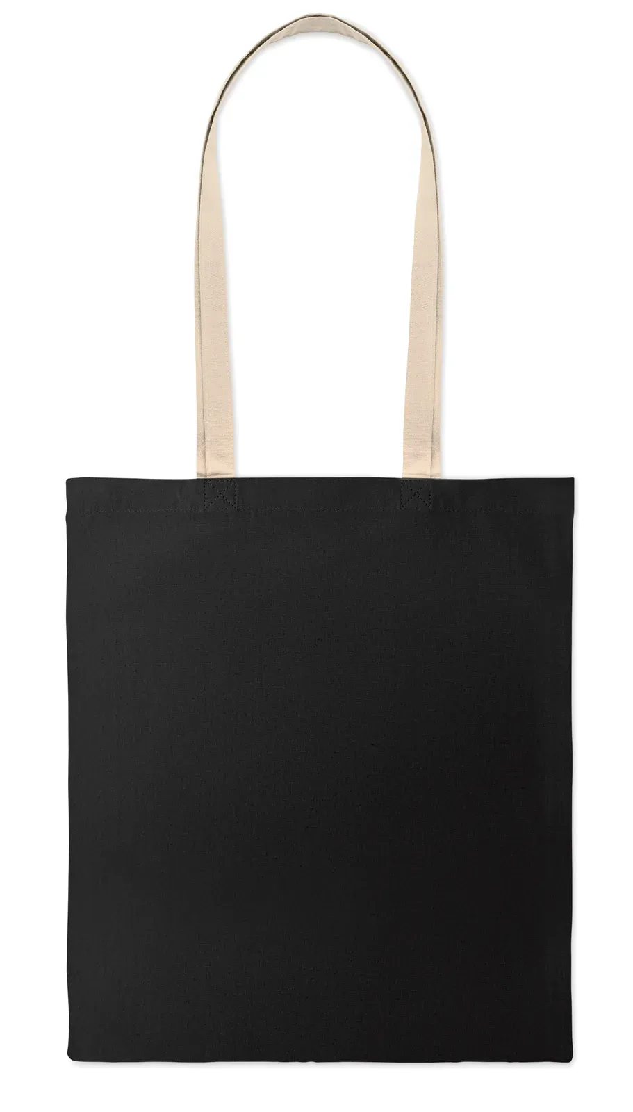 Cotton Shopping Bag Zevra Colour with Carry Weight Limit 2.5kgs — Black