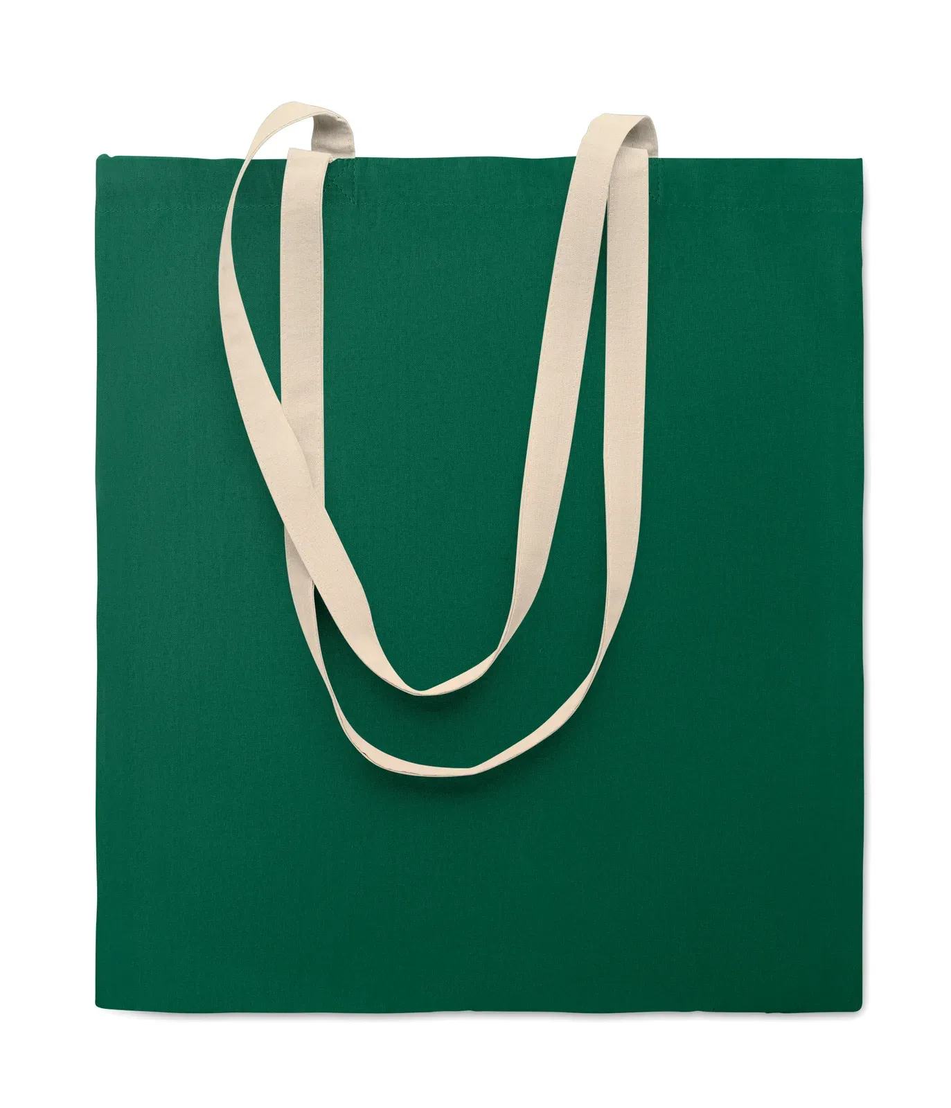 Cotton Shopping Bag Zevra Colour with Carry Weight Limit 2.5kgs — Dark Green