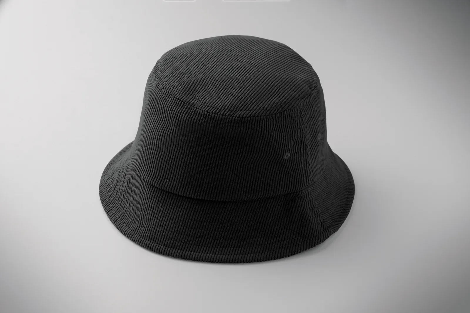 Scoop Corduroy Bucket Hat — Black