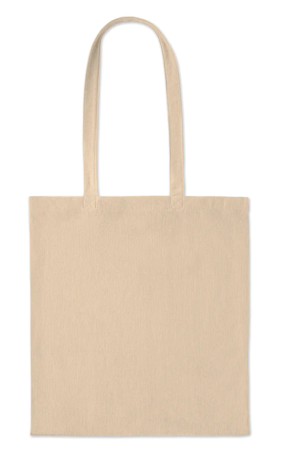 Polyester Shopping Bag Cordy B with Long Handles 38X42 cm MO2874 — Beige