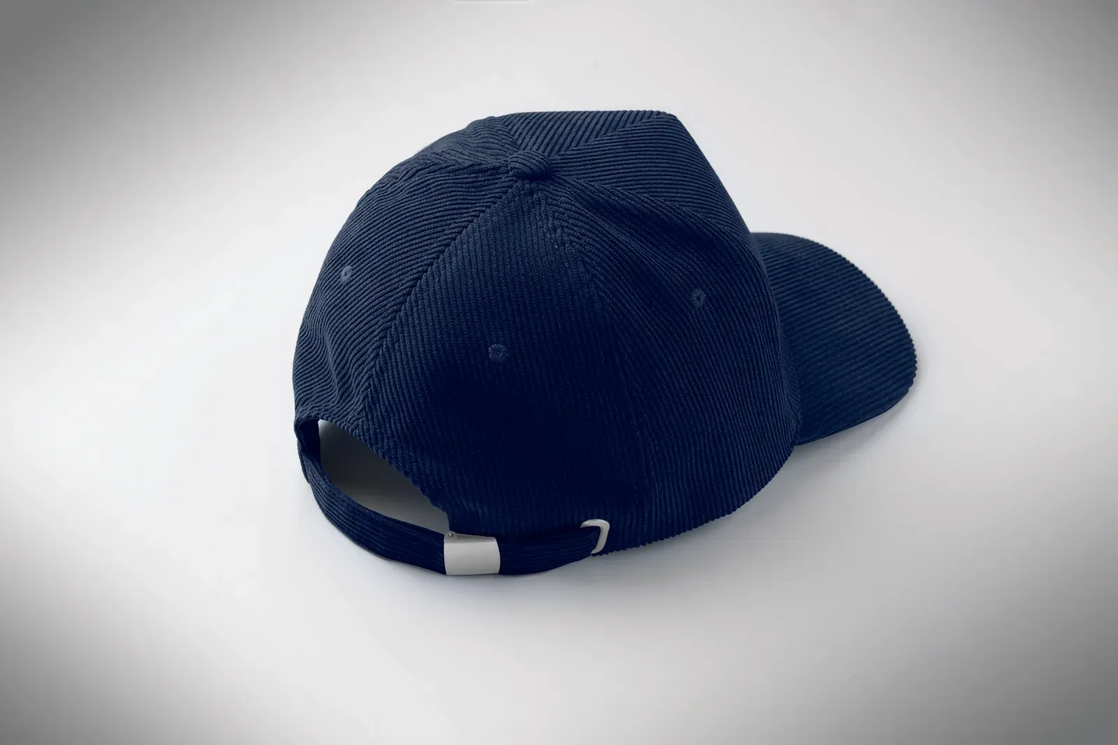 Wale 5-Panel Corduroy Baseball Cap — Blue