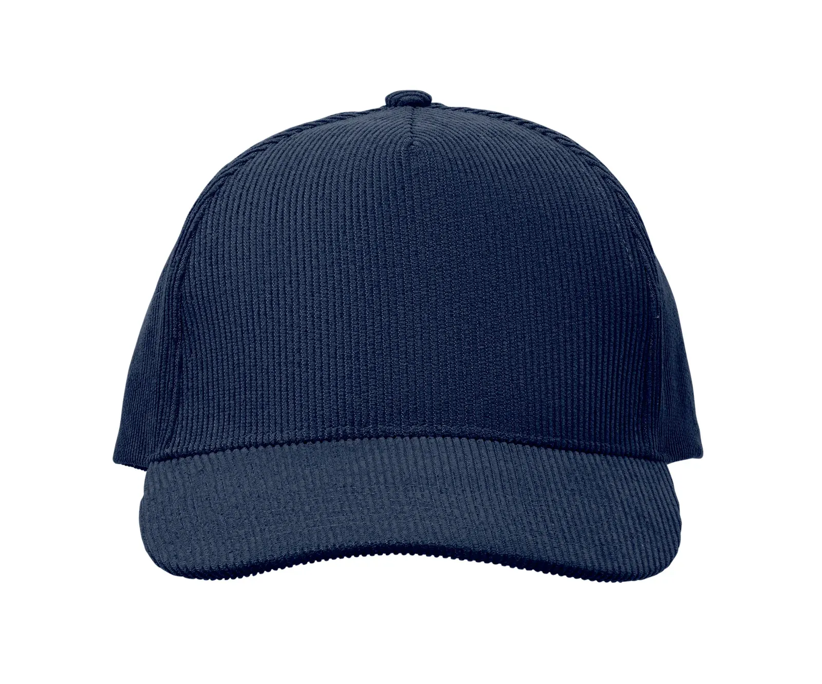 Wale 5-Panel Corduroy Baseball Cap — Blue