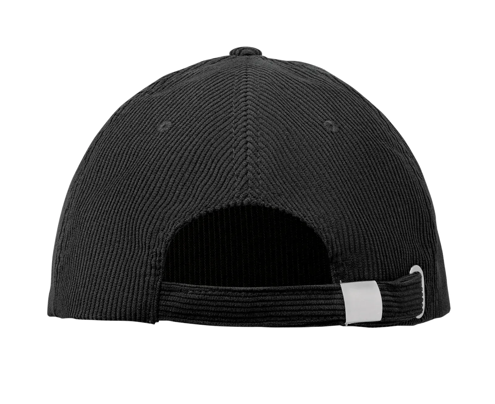 Wale 5-Panel Corduroy Baseball Cap — Black
