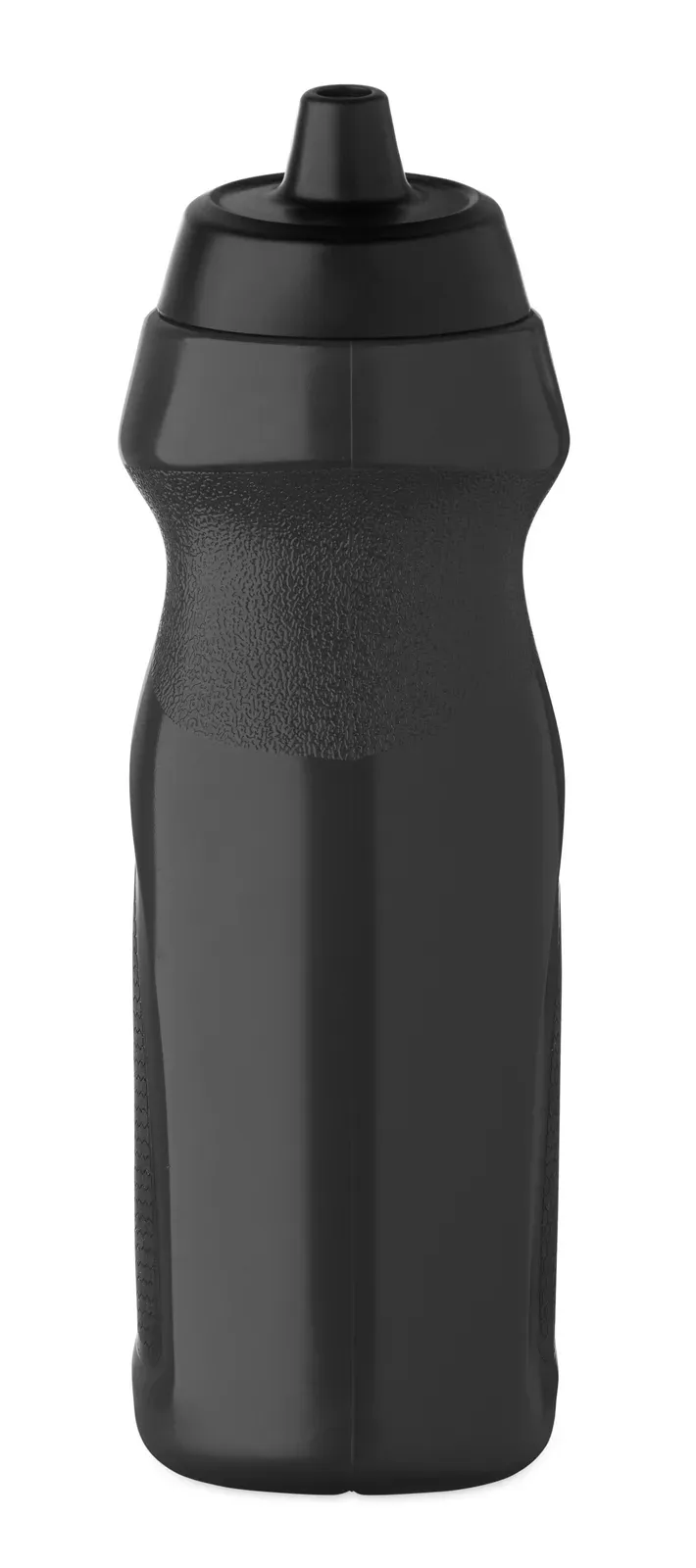Fersk – Sports Bottle with Convenient Handgrip in Solid PE Plastic — Black