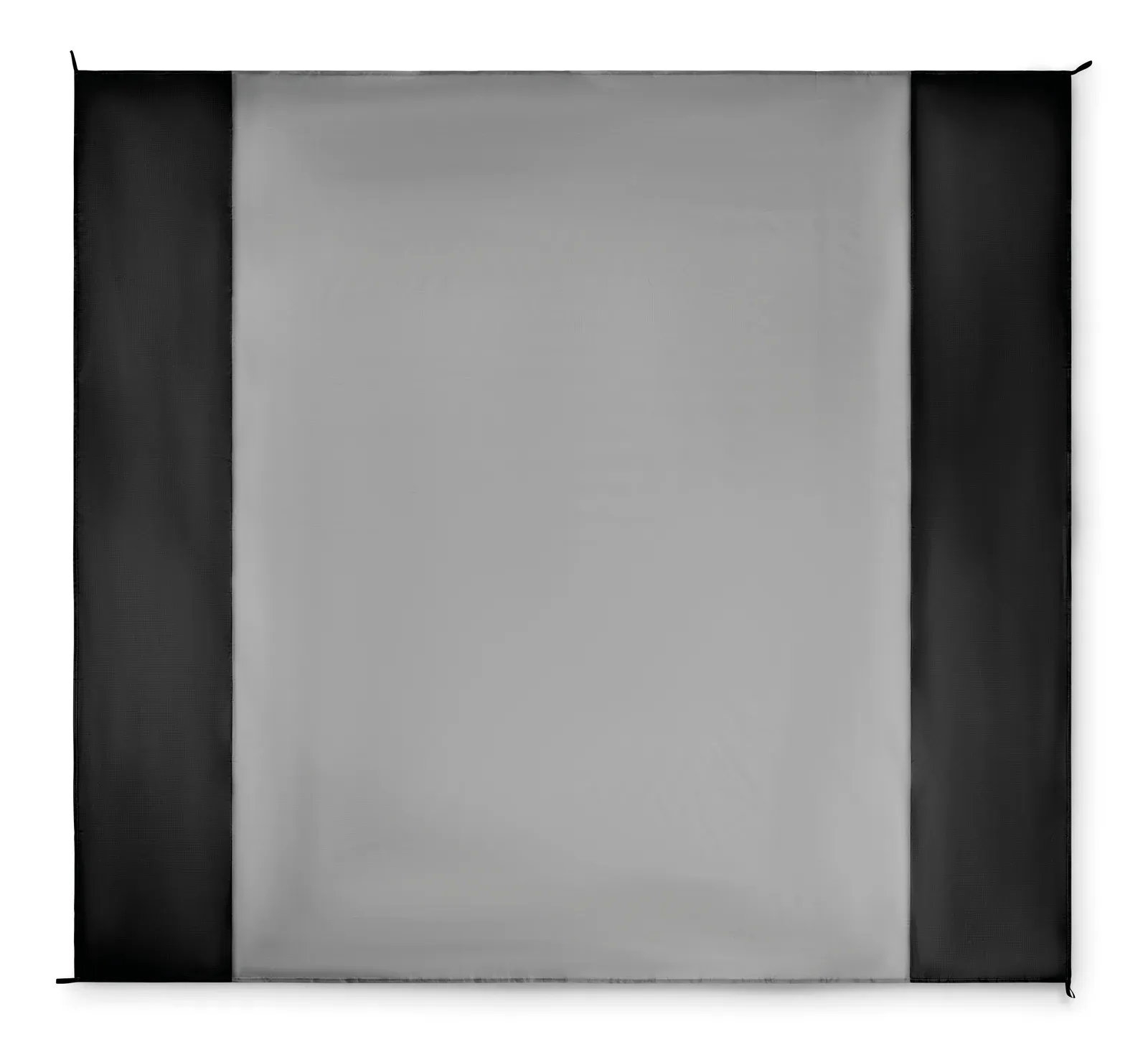 Nosand Lightweight Beach Mat with Carry Pouch, 200x210 cm — Black