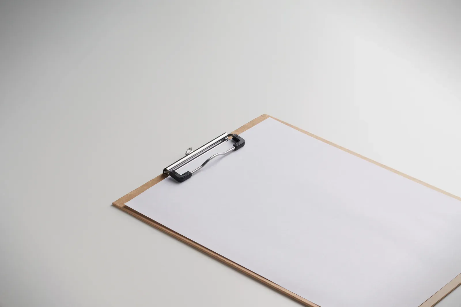 Clipa A4 Cardboard Clipboard – Lightweight, Silver Clip — Beige