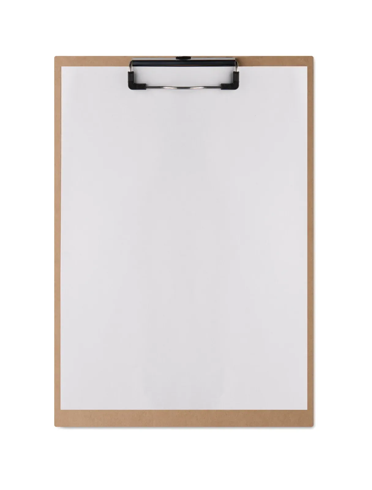 Clipa A4 Cardboard Clipboard – Lightweight, Silver Clip — Beige
