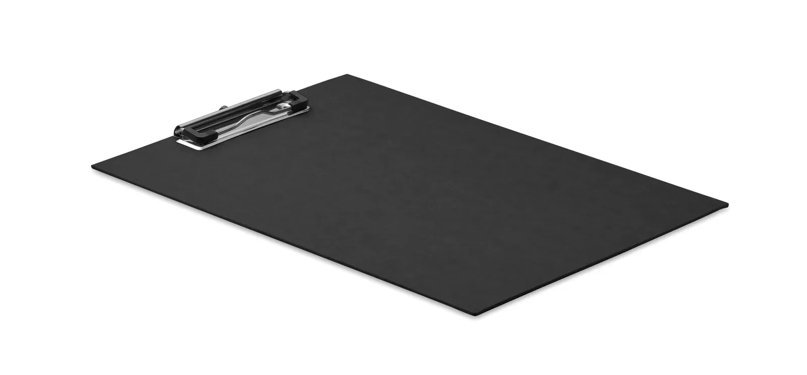 Clipa A4 Cardboard Clipboard – Lightweight, Silver Clip — Black