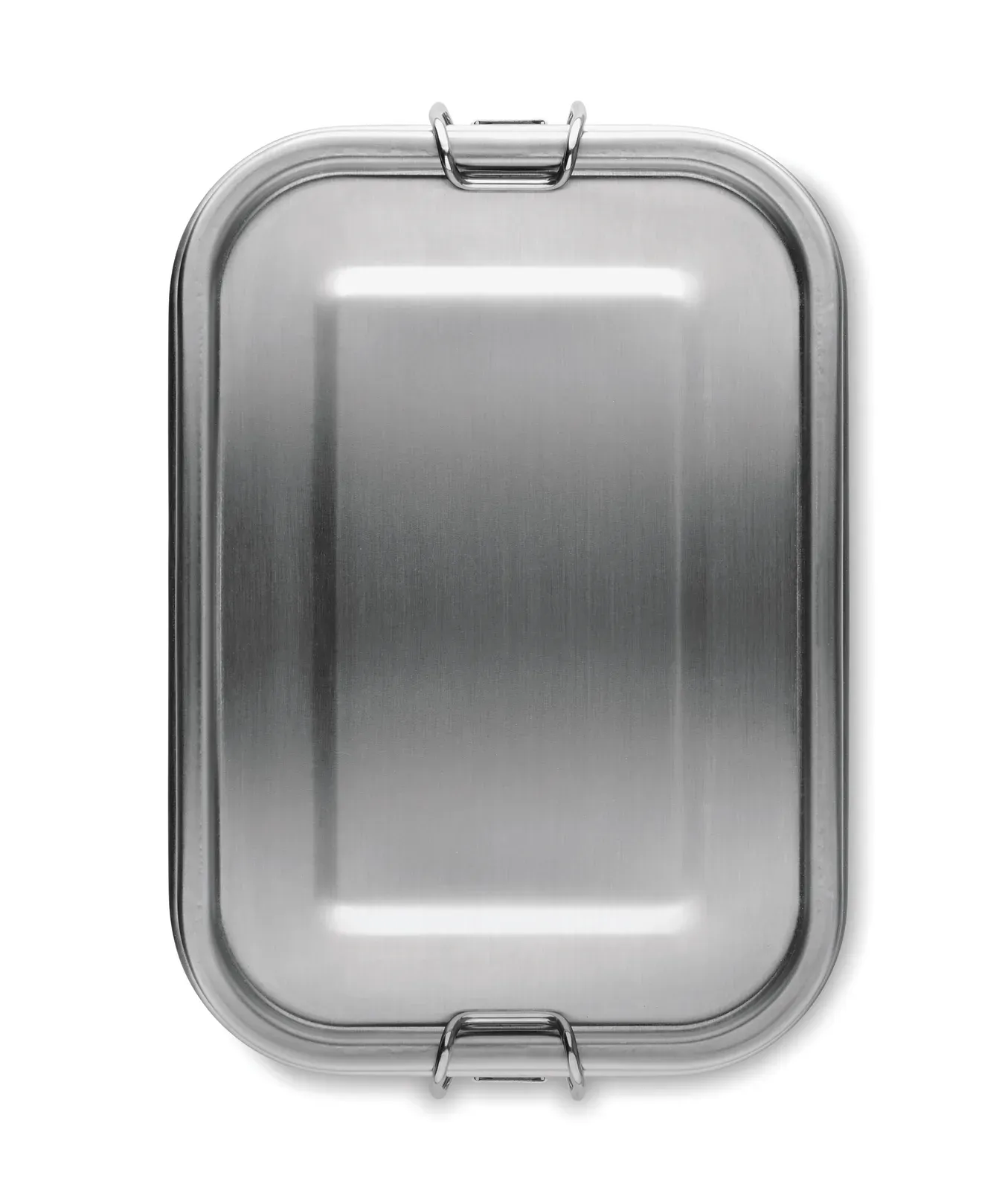 Gobuddy – Recycled Stainless Steel (90% Recycled Stainless Steel and 10% Stainless Steel) Lunch Box with Secure Side Buckles — Matt Silver