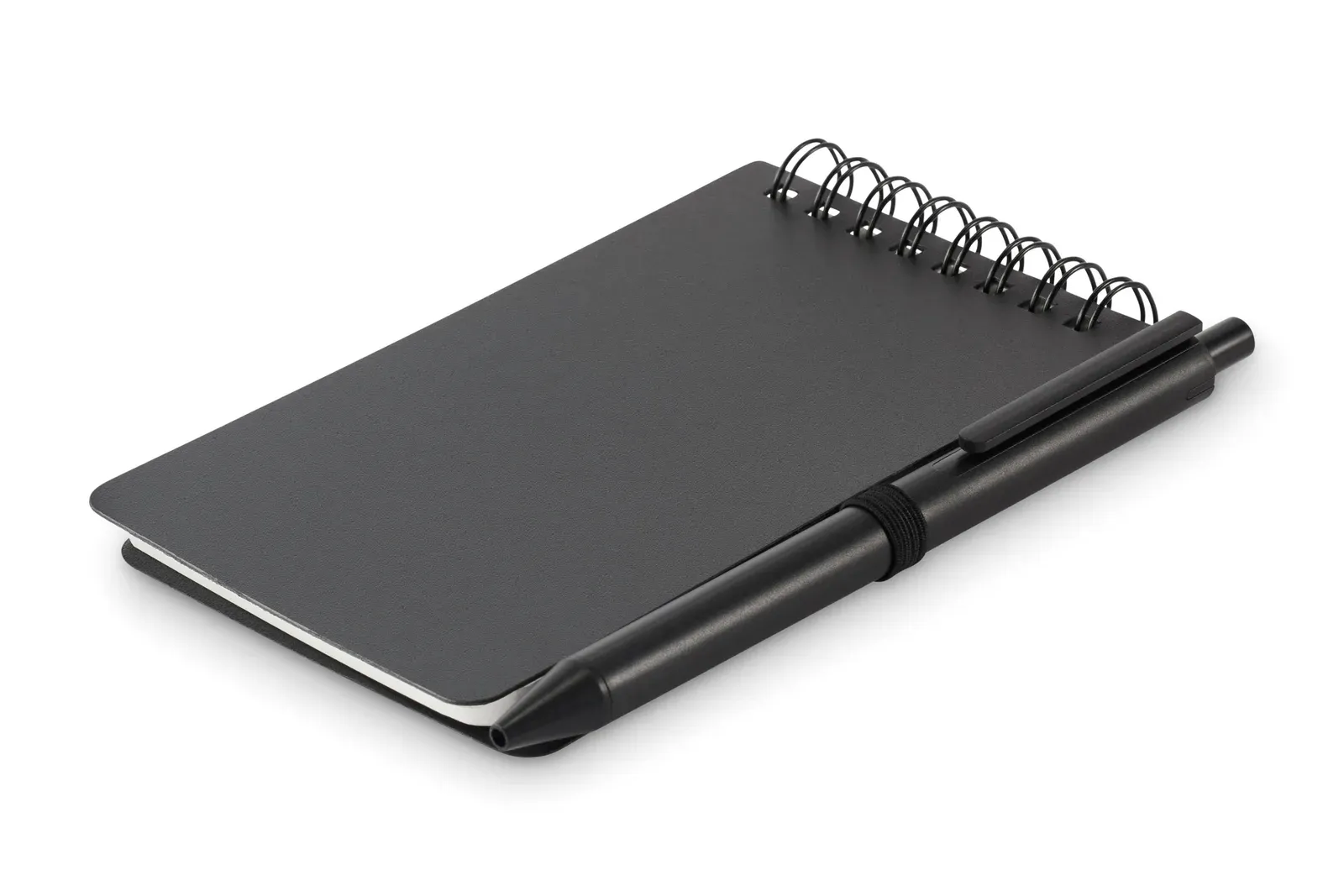 Kit Water-Repellent Notepad & Pen Set – Mineral Paper, 50-Sheet Lined Refill — Black