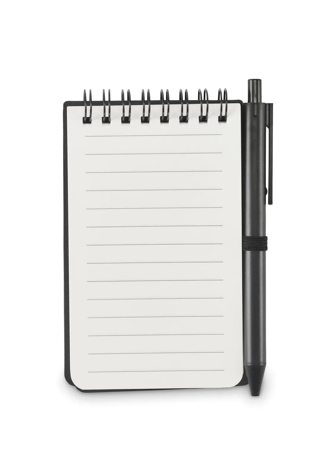 Kit Water-Repellent Notepad & Pen Set – Mineral Paper, 50-Sheet Lined Refill — Black