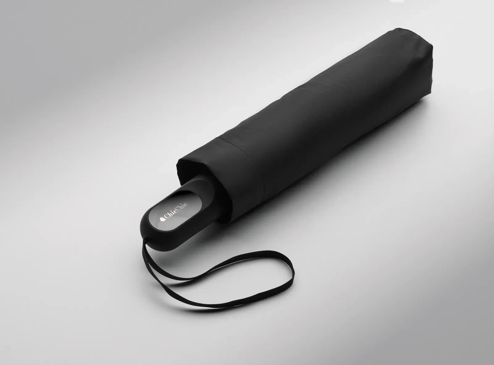 Hithere 2-Piece Gift Set - Insulated Bottle & 21" Windproof Umbrella — Black