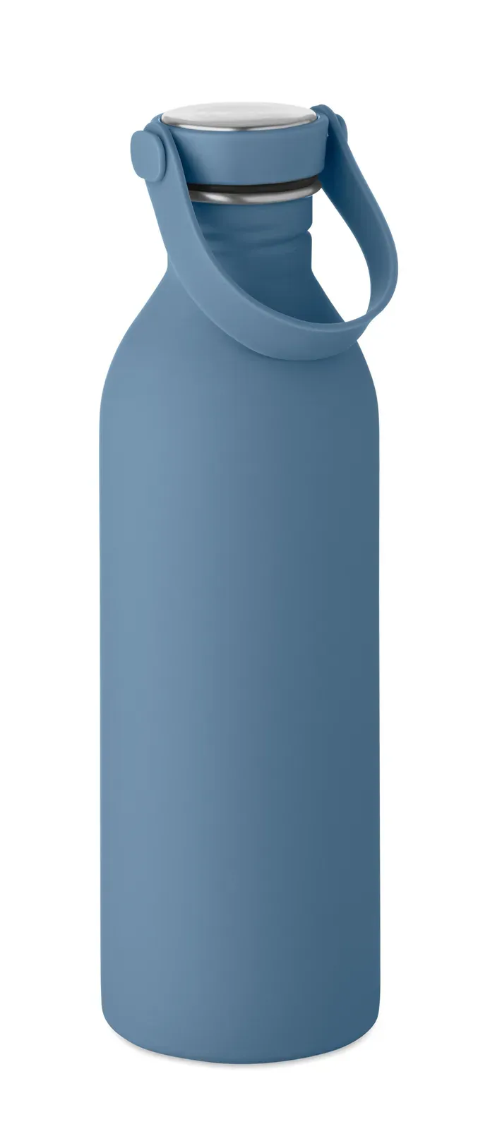Svalur – Single Wall Bottle Made of 90 % Recycled Stainless Steel and 10% Stainless Steel with Rubber Finish — Petrol