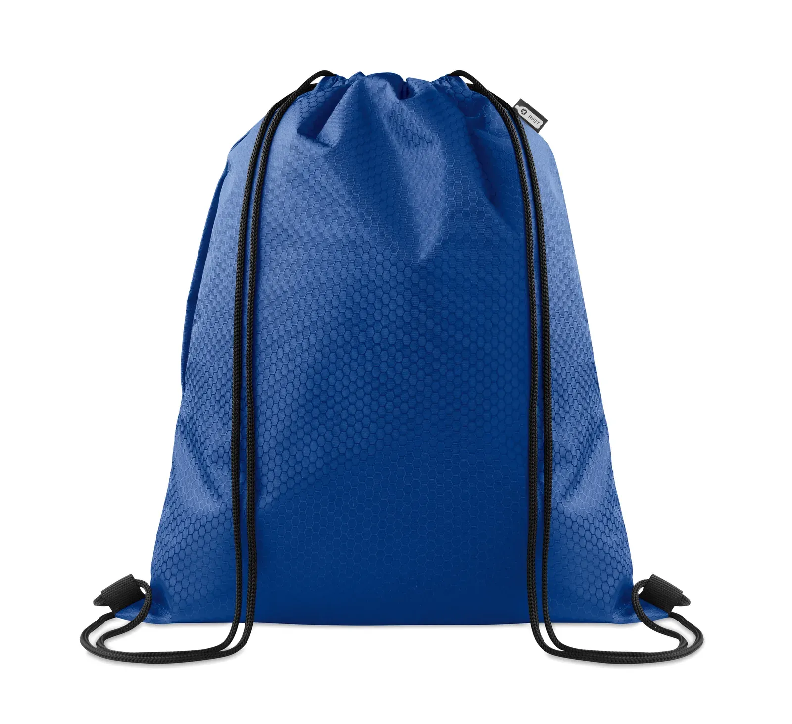 RPET Drawstring Bag Daykit with Zippered Pocket 34X42 cm MO2920 — Royal Blue