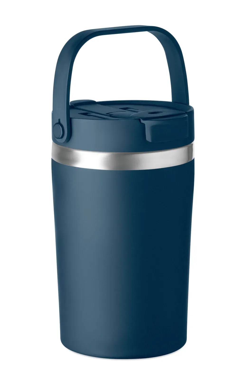 Cozycup – Double Wall Recycled Stainless Steel (90% Recycled Stainless and 10% Stainless Steel) Tumbler with PP 2-in-1 Sip — French Navy