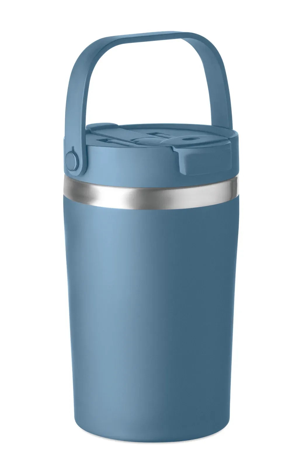 Cozycup – Double Wall Recycled Stainless Steel (90% Recycled Stainless and 10% Stainless Steel) Tumbler with PP 2-in-1 Sip — Petrol