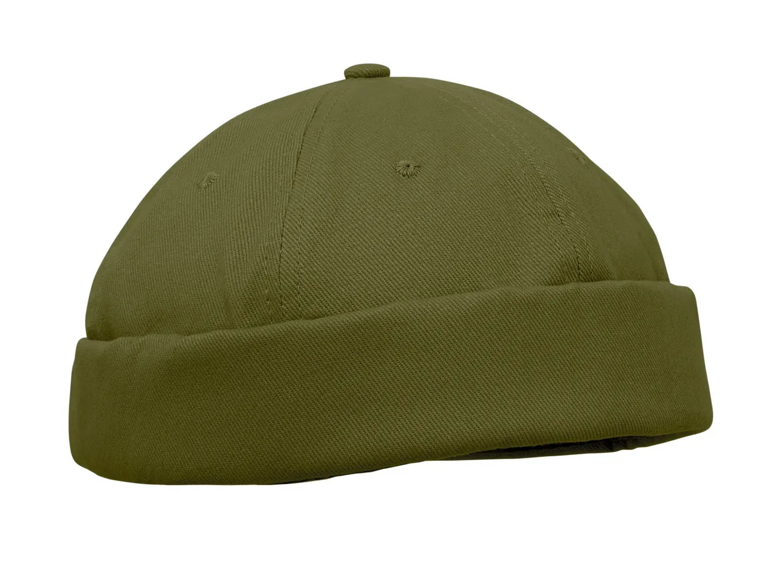 Dock Brushed Cotton Docker Cap — Army Green
