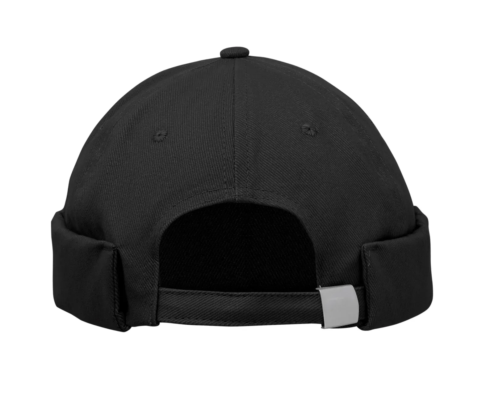 Dock Brushed Cotton Docker Cap — Black