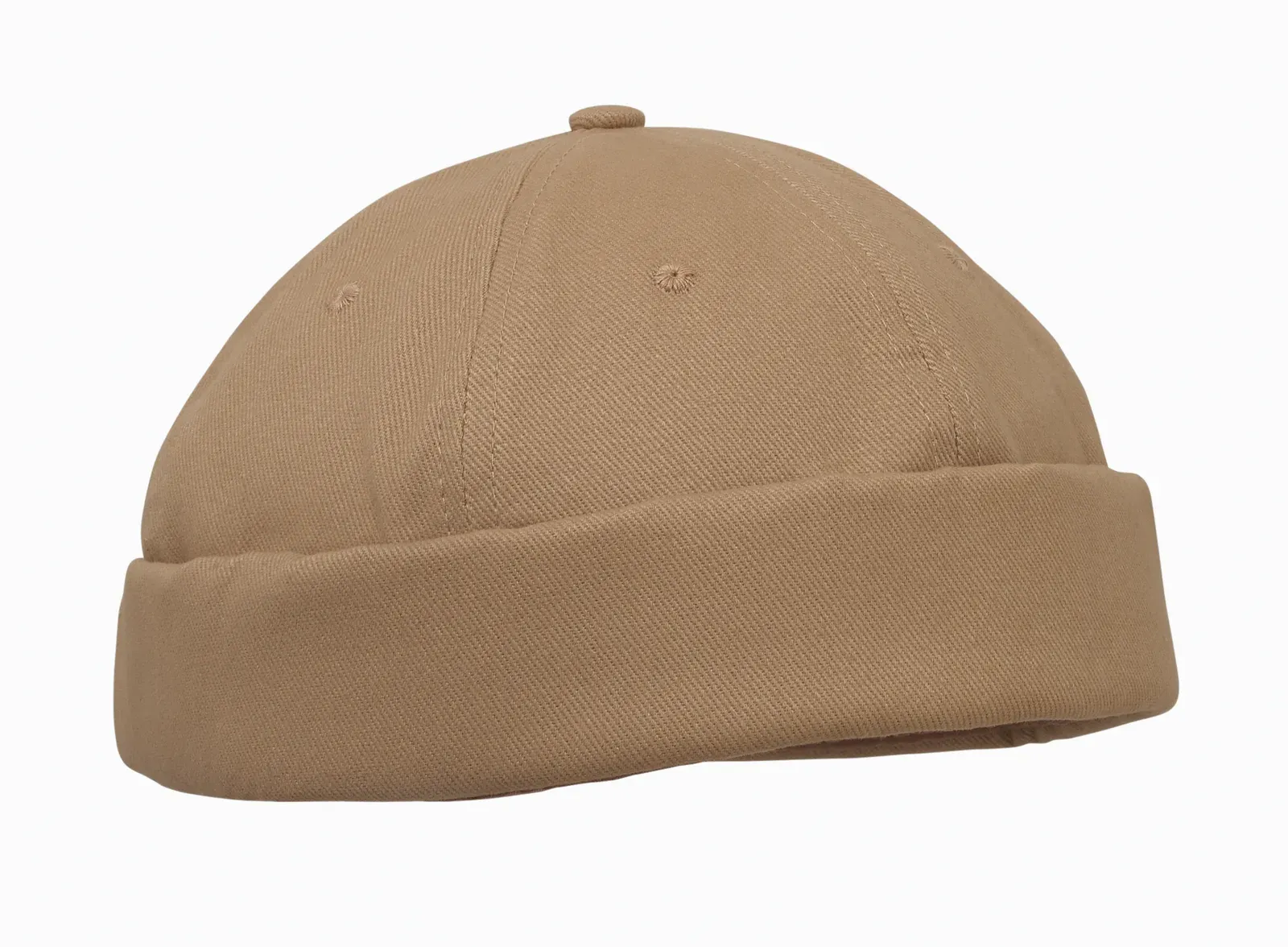 Dock Brushed Cotton Docker Cap — Khaki