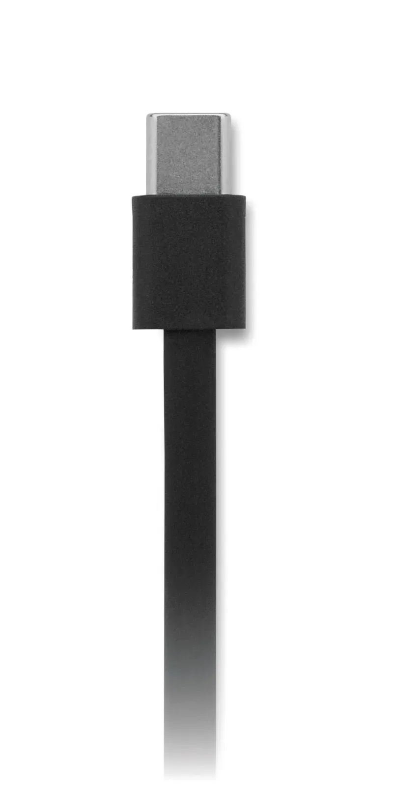 Linea 100W Retractable Charging Cable with Phone Holder — Black
