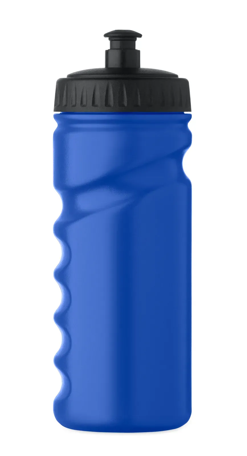 Spot Fresh – Sports Drinking Bottle with Convenient Handgrip in Solid PE Plastic — Blue