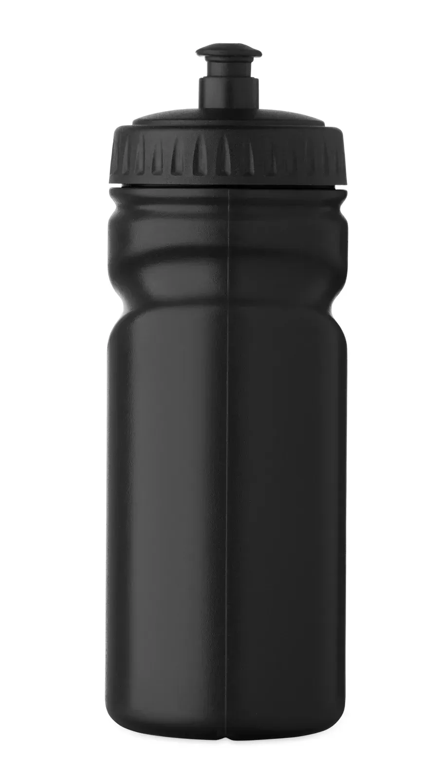 Spot Fresh – Sports Drinking Bottle with Convenient Handgrip in Solid PE Plastic — Black