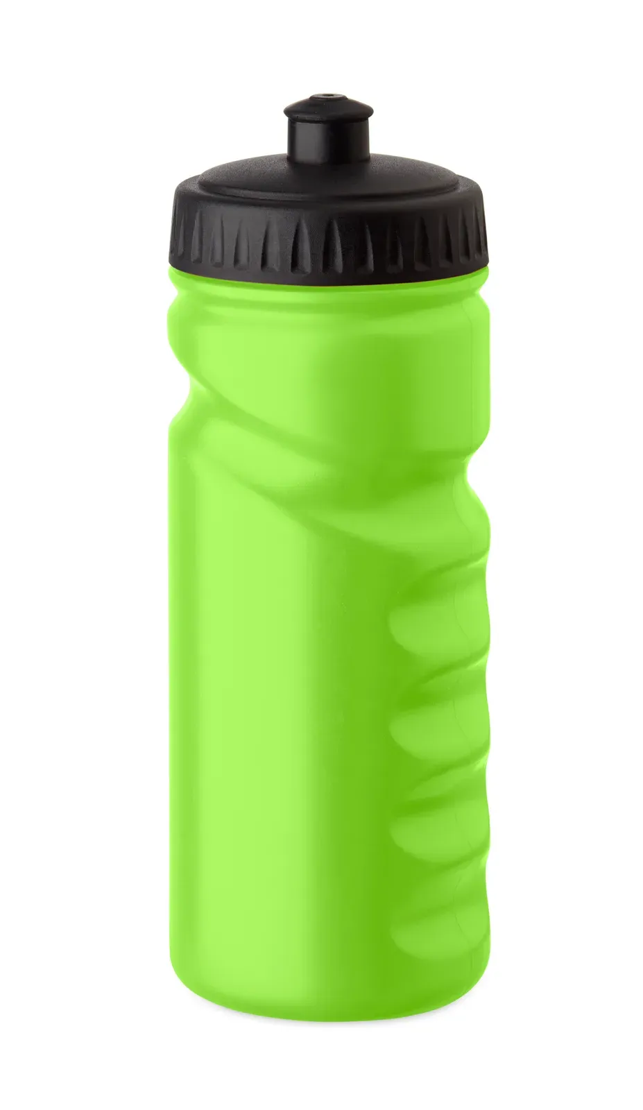 Spot Fresh – Sports Drinking Bottle with Convenient Handgrip in Solid PE Plastic — Neon Green