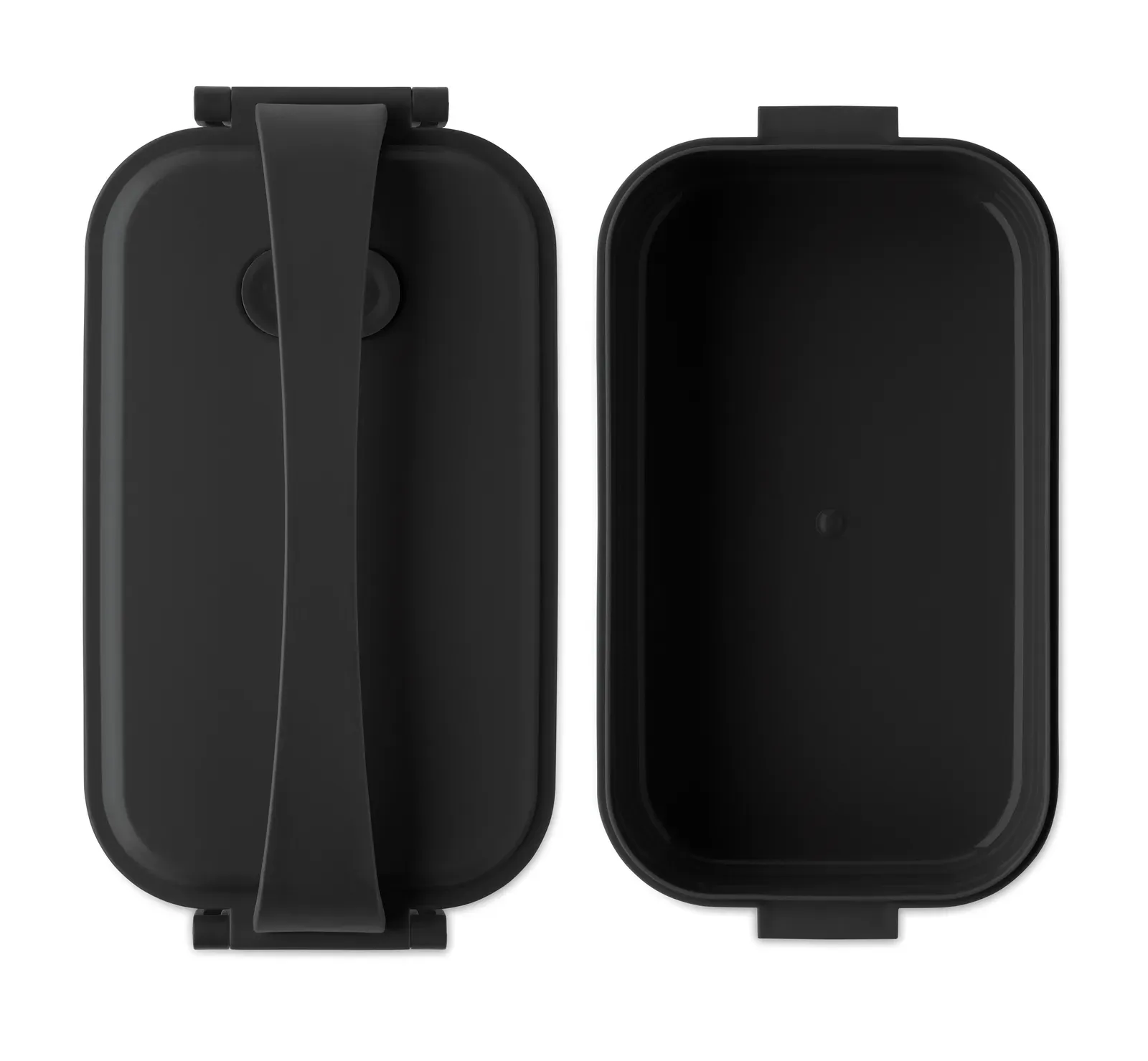 Sarnie – Lunch Box in PP with RPET Elastic Band Closure — Black