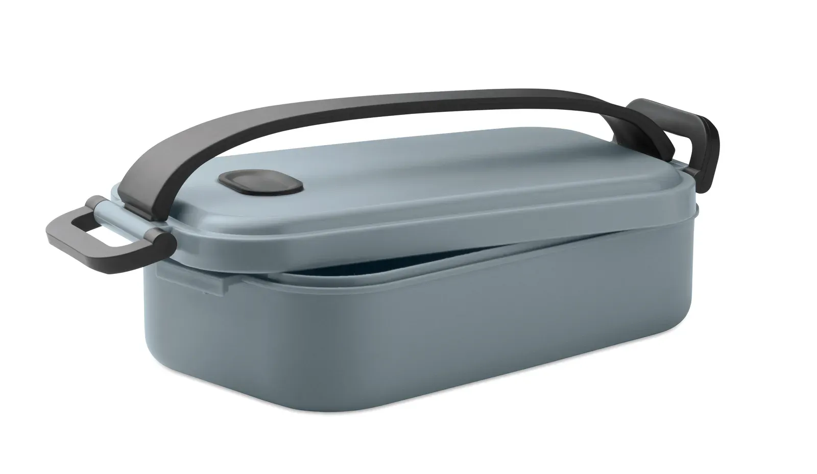 Sarnie – Lunch Box in PP with RPET Elastic Band Closure — Petrol