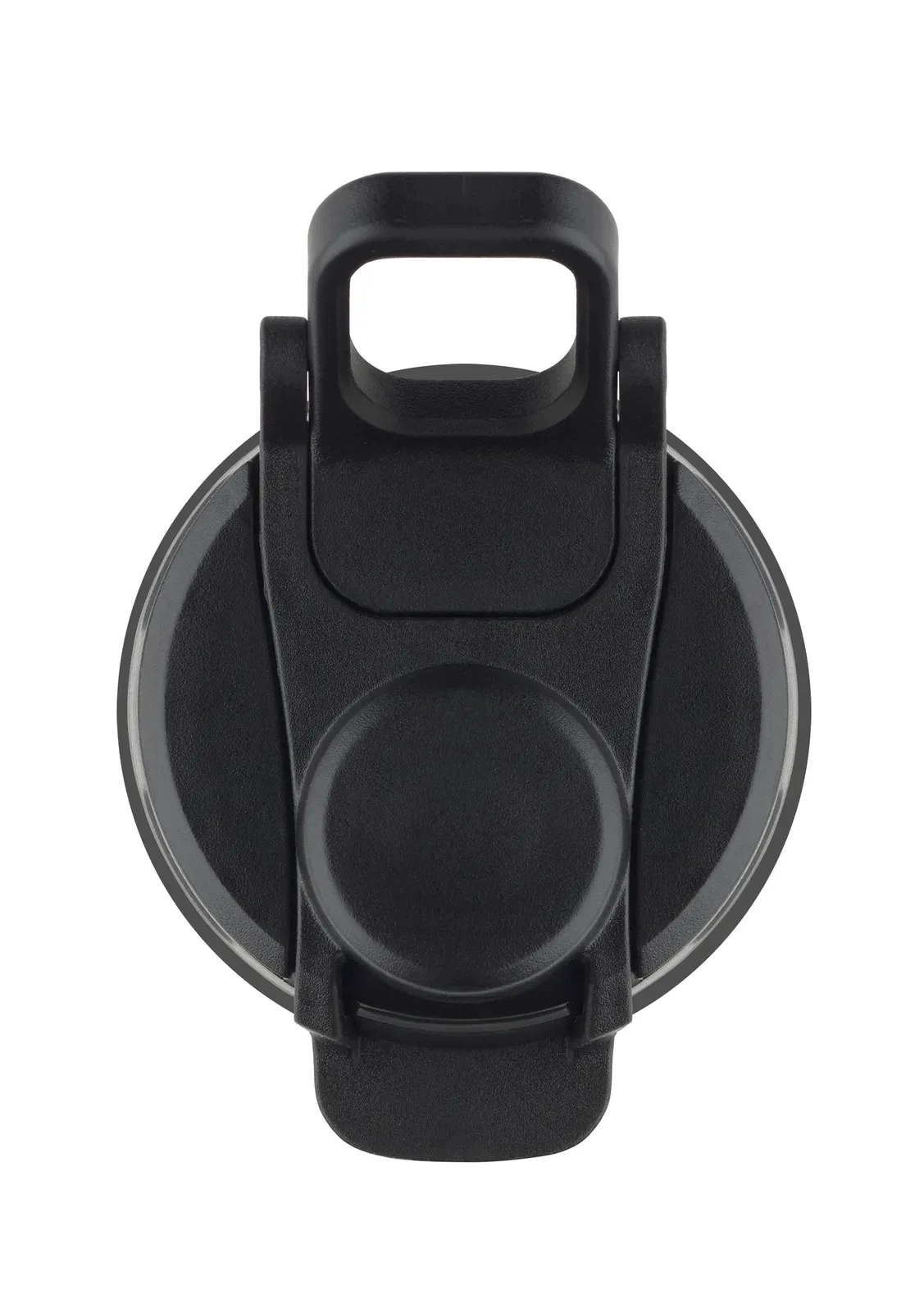 Lett – Foldable TPU Water Bottle with Bite Valve; Lightweight and Portable Design, Ideal for Outdoor Use — Black